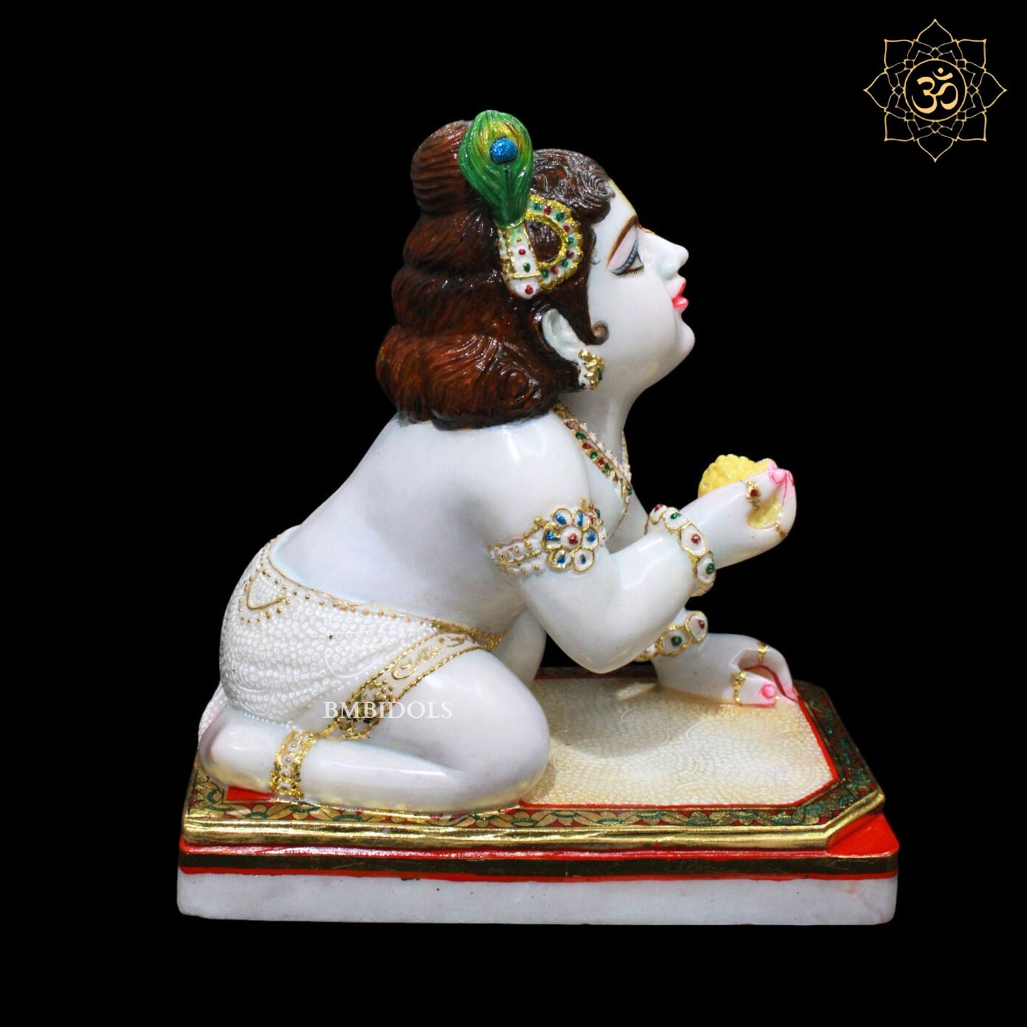 Marble Kanha ( Krishna) Murti for Homes and Temples in 15inches