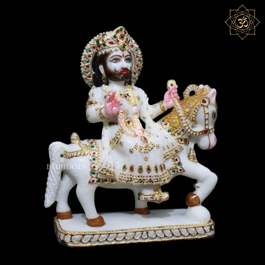 Ramdev Bhagwan Marble Murti for Homes and Temples in Makrana Marble