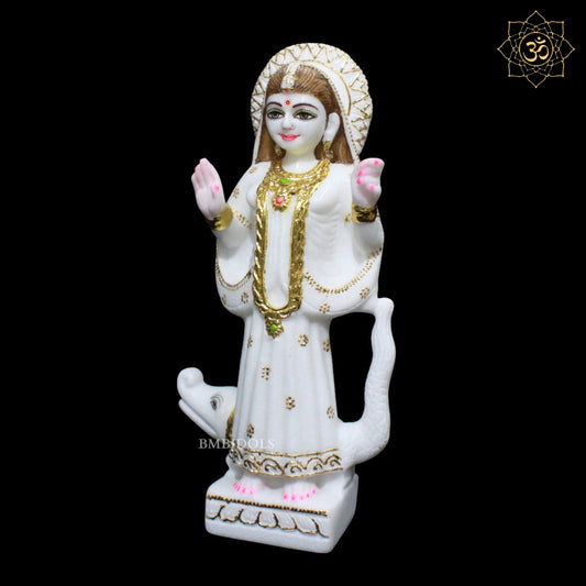 Marble Khodiyar Maa Murti for Homes and Temples in 15inches