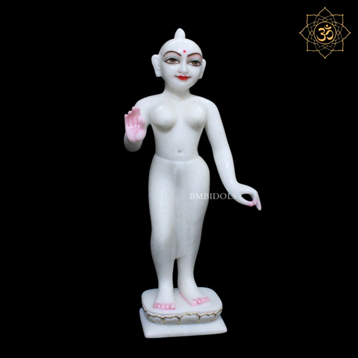 Iskcon Radha Krishna Marble Murti for Homes & Temples in 1.5feet