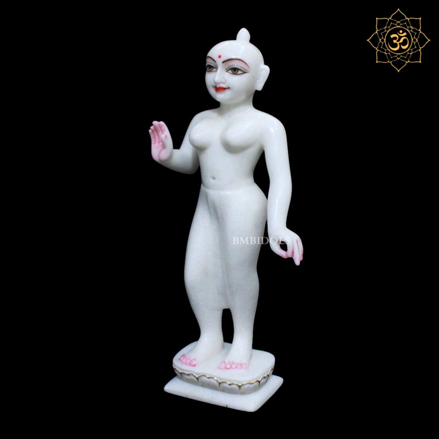 Iskcon Radha Krishna Marble Murti for Homes & Temples in 1.5feet