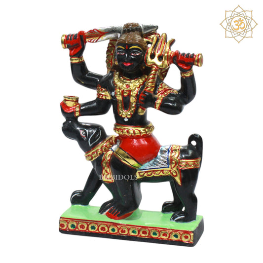 Kal Bhairav Baba in Blackstone for Homes and Temples in 9inches