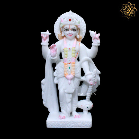 Lakshmi Narayan Marble Murti in Standing Posture in 15inch