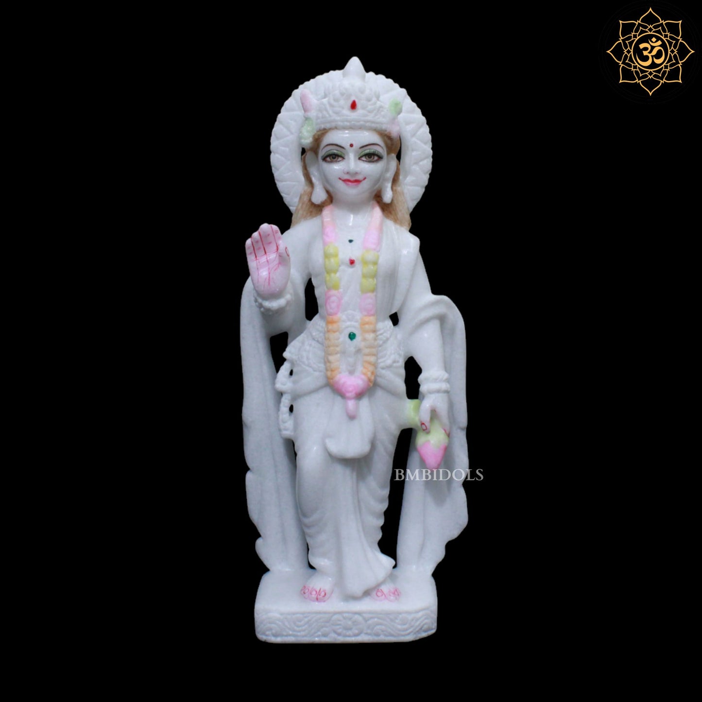 Lakshmi Narayan Marble Murti in Standing Posture in 15inch