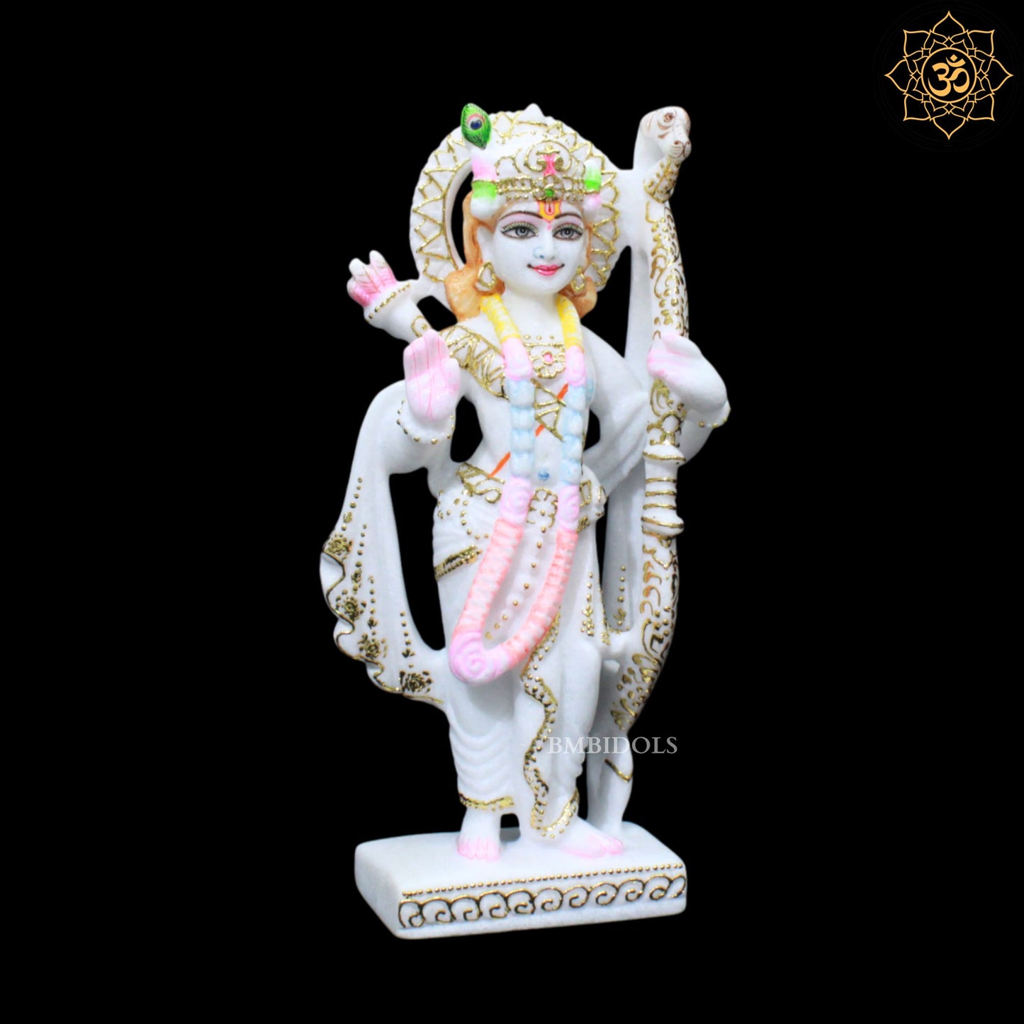 Ram Darbar Marble Murti for Homes and Temples in 12inches in Makrana Marble