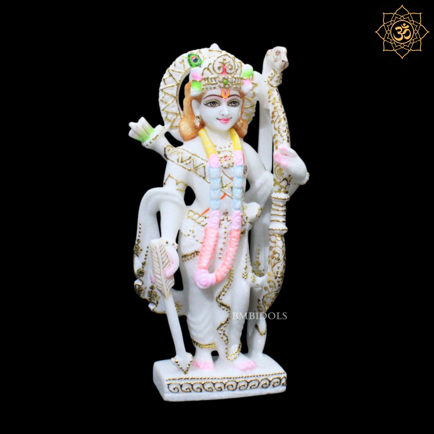 Ram Darbar Marble Murti for Homes and Temples in 12inches in Makrana Marble