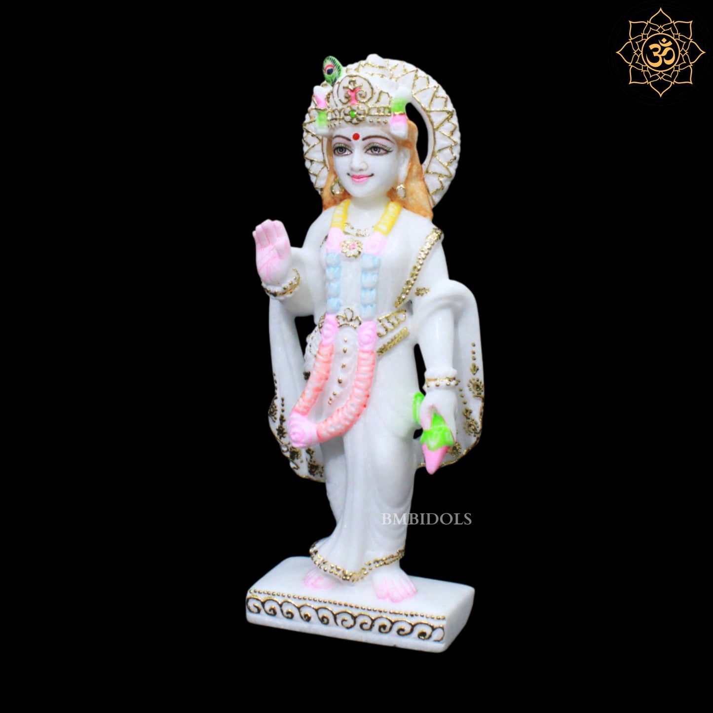 Ram Darbar Marble Murti for Homes and Temples in 12inches in Makrana Marble
