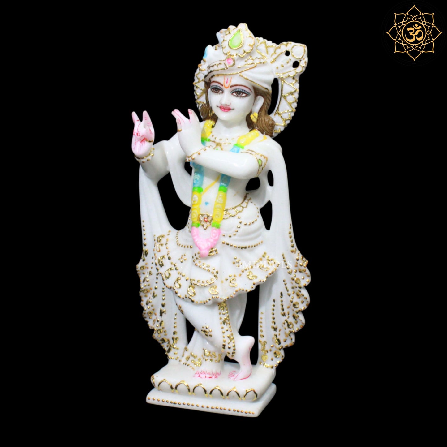 Marble Radha Krishna Bhagwan Murti in 12inches in Makrana Marble