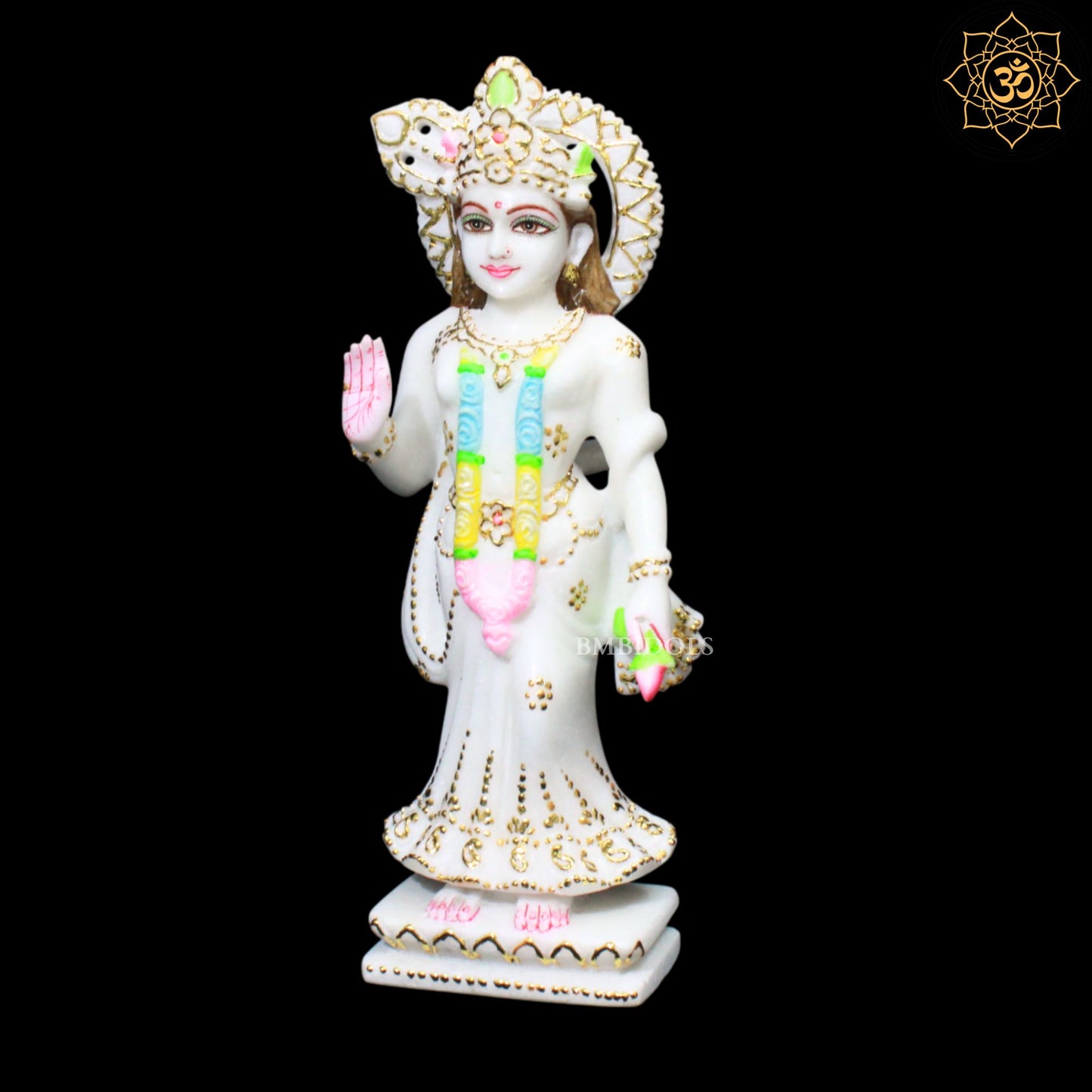 Marble Radha Krishna Bhagwan Murti in 12inches in Makrana Marble