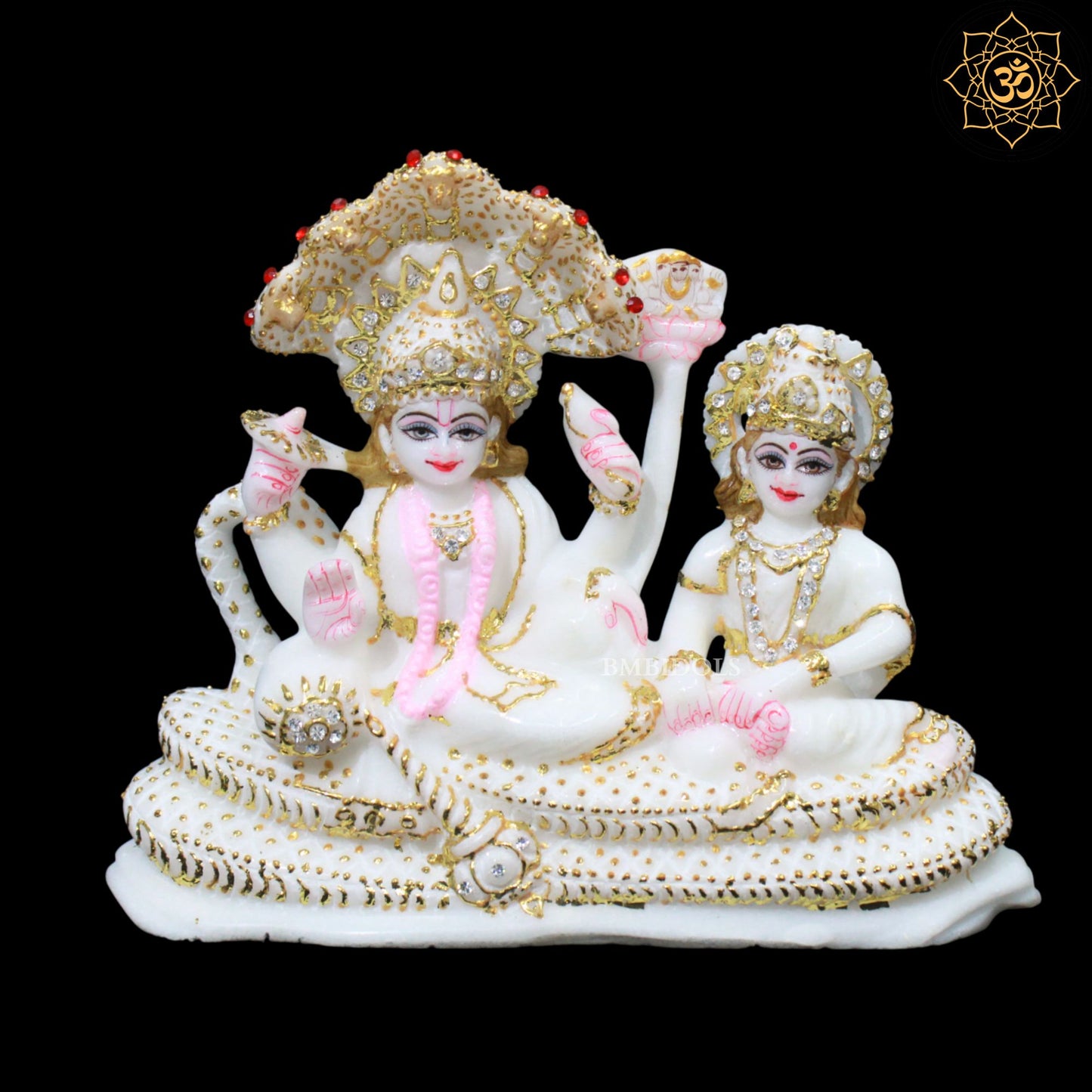 Lakshmi Narayan Marble Statue for Ghar mandirs in 7inch