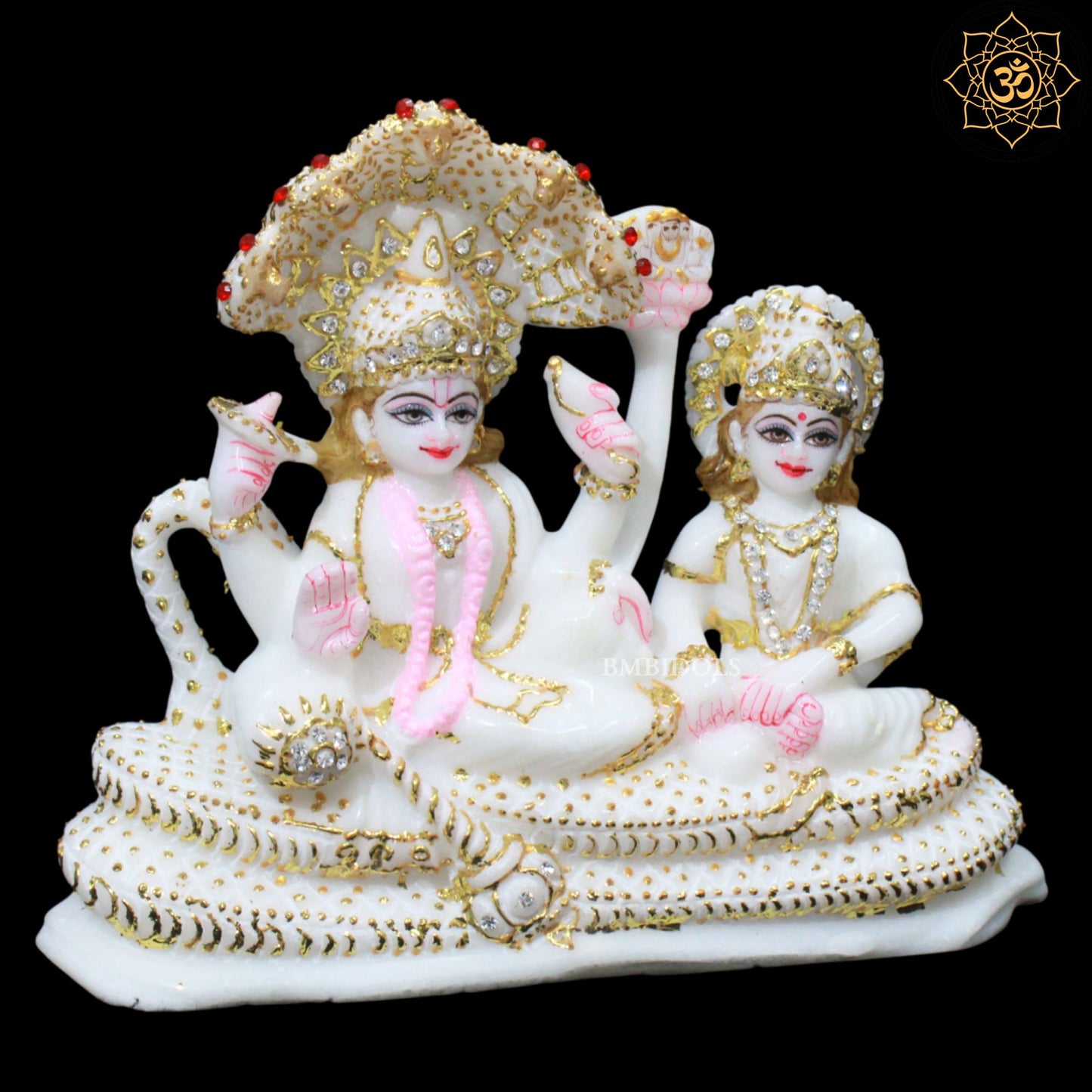 Lakshmi Narayan Marble Statue for Ghar mandirs in 7inch