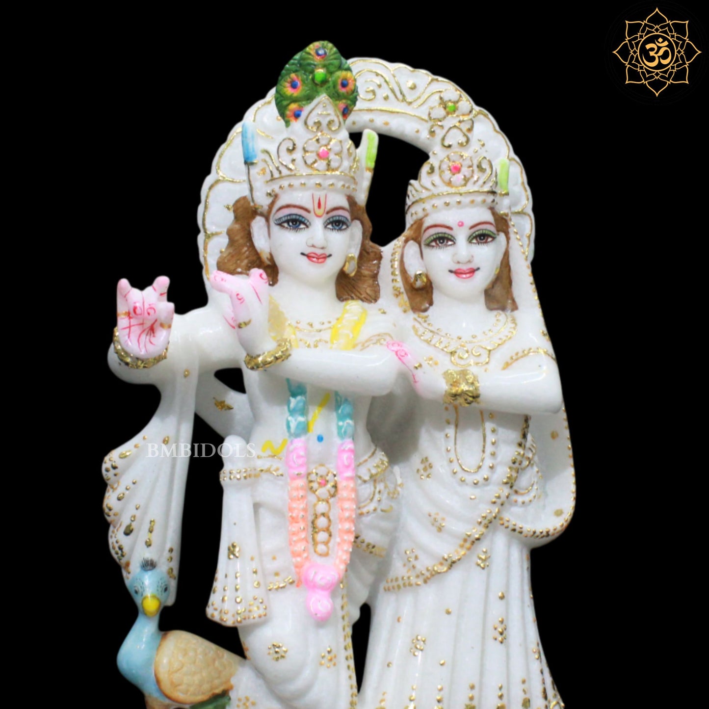 12inches Marble Radha Krishna Jugal Murti for Ghar Mandirs