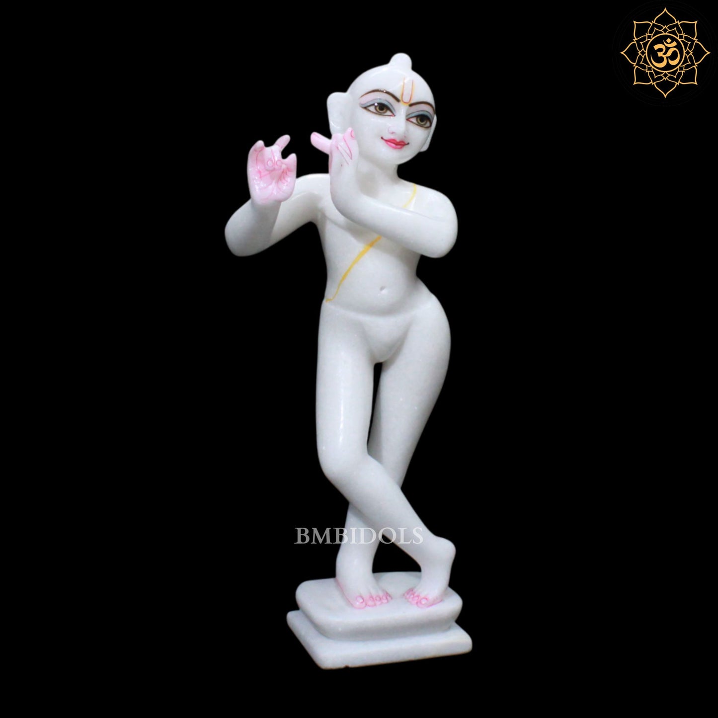 15inch Iskcon Radha Krishna Marble Murti in Makrana Marble