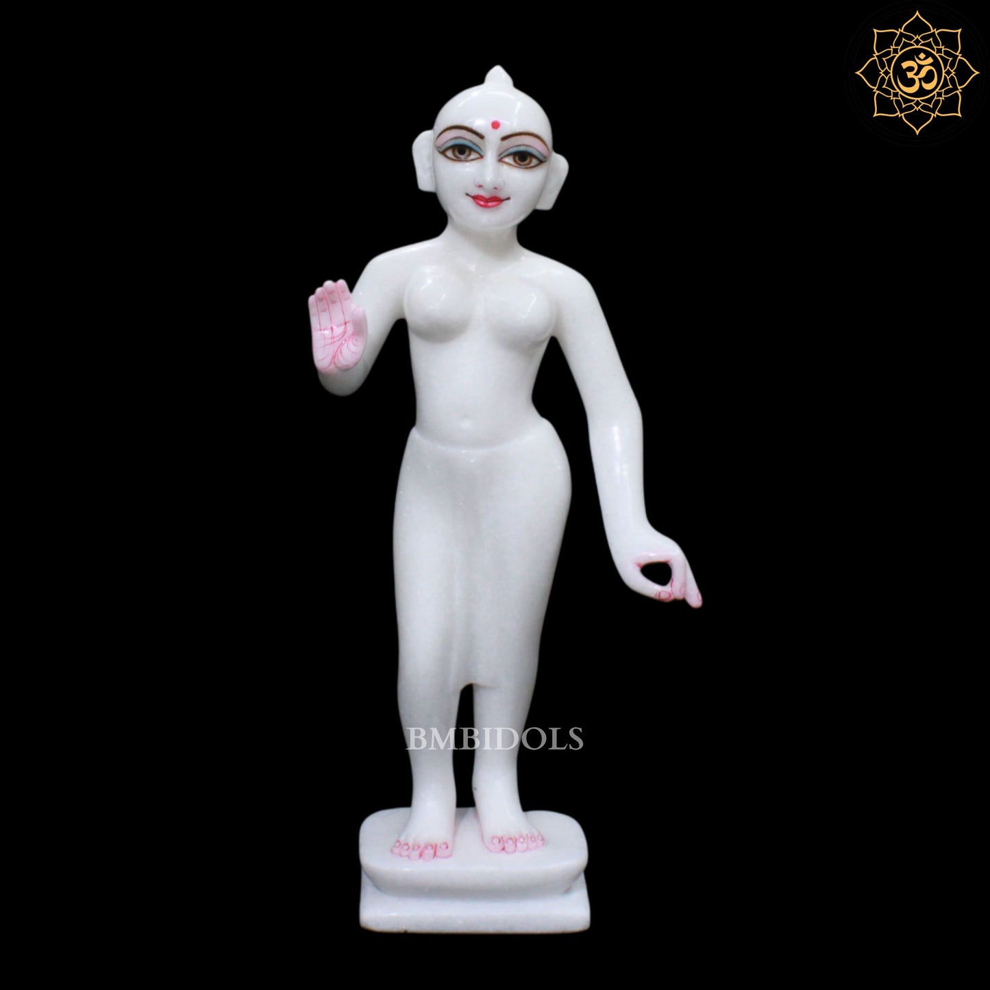 15inch Iskcon Radha Krishna Marble Murti in Makrana Marble