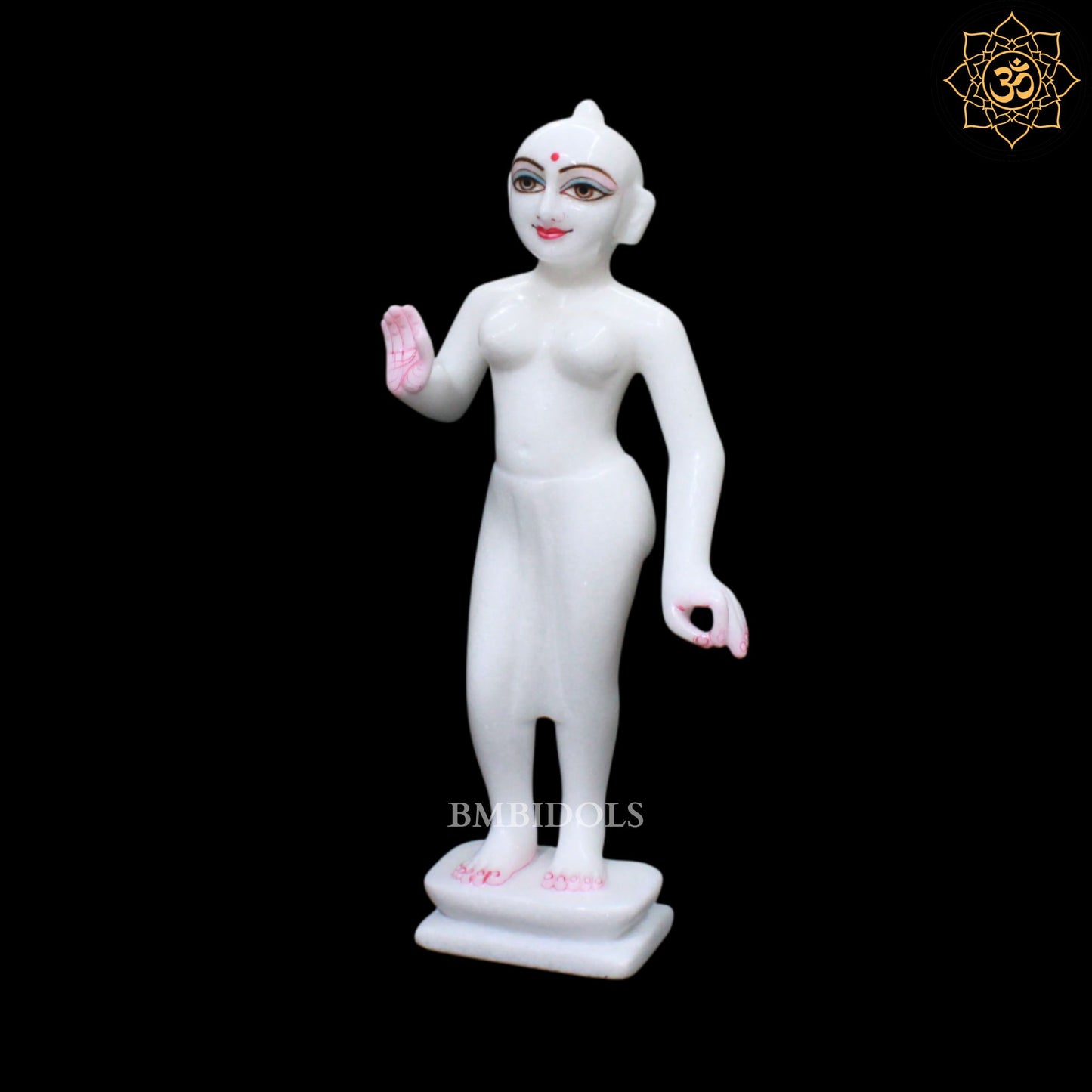 15inch Iskcon Radha Krishna Marble Murti in Makrana Marble