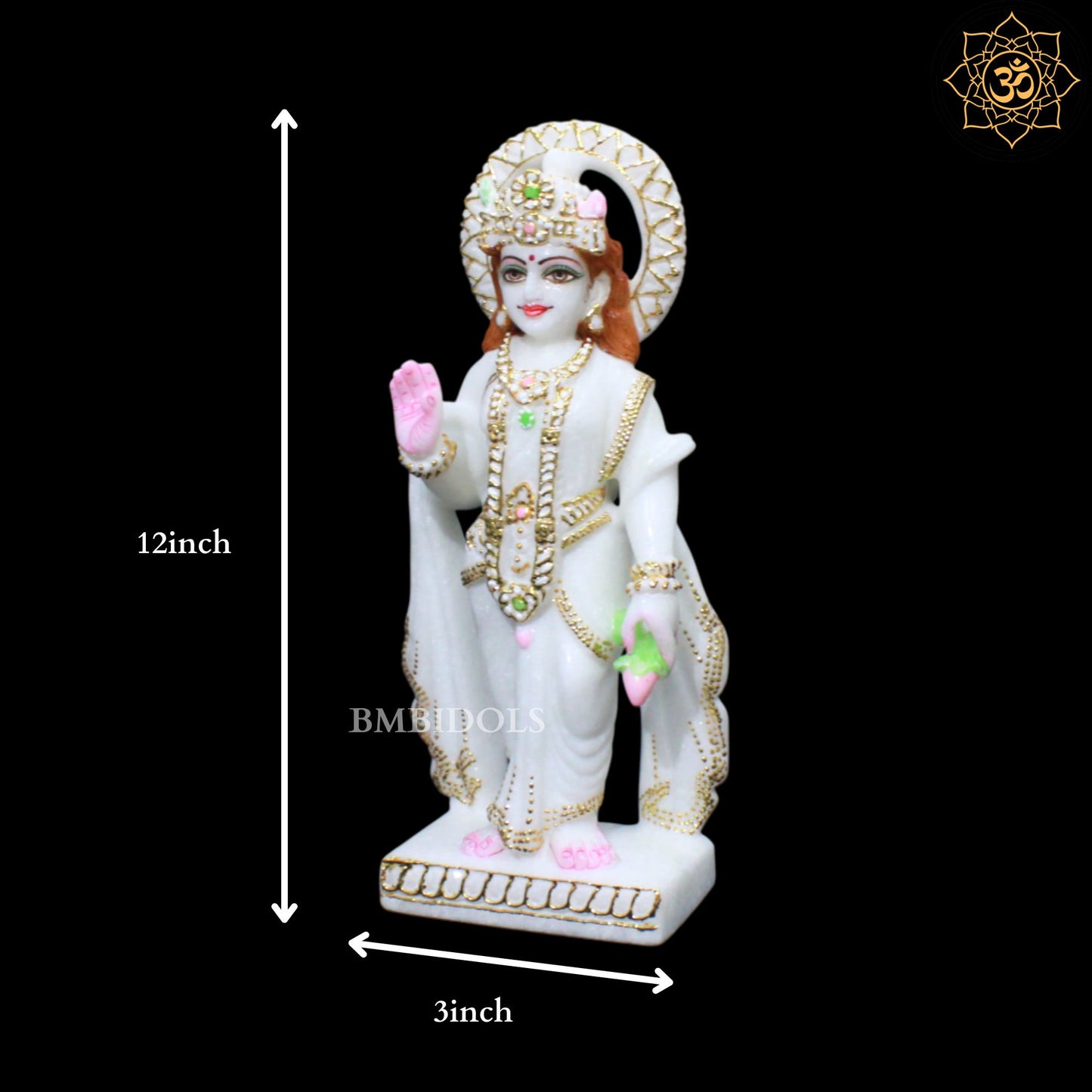Ram Darbar Marble Idol for Pooja in Ghar Mandirs in 1feet