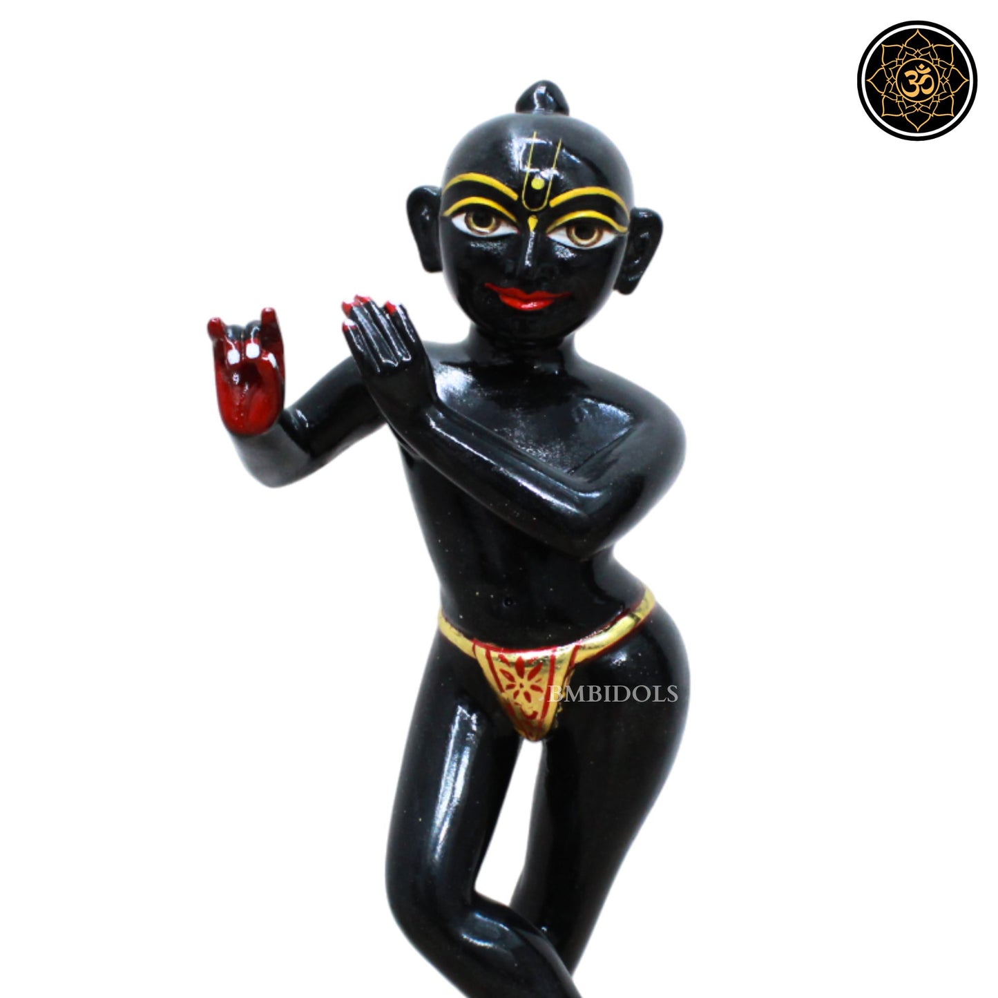 Marble Krishna Statue in Radha Raman Style in 12inches