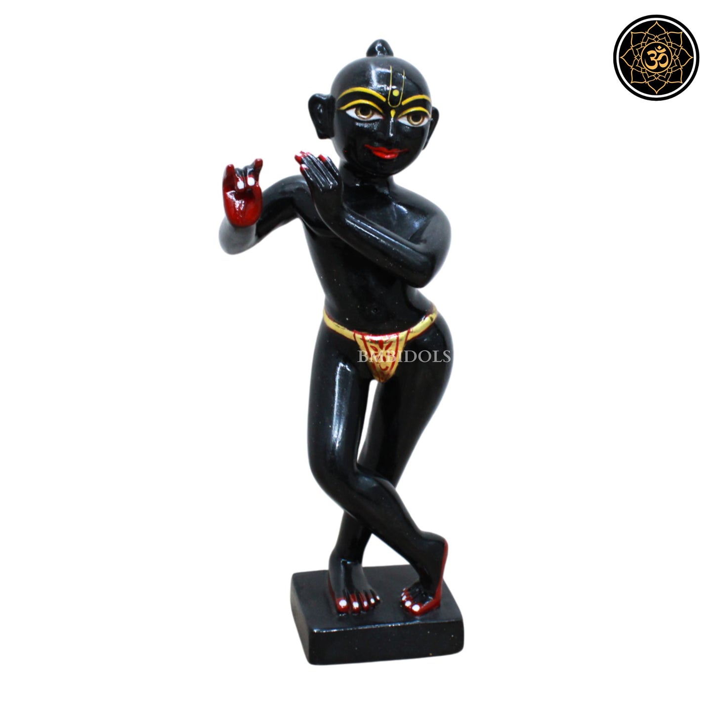 Marble Krishna Statue in Radha Raman Style in 12inches