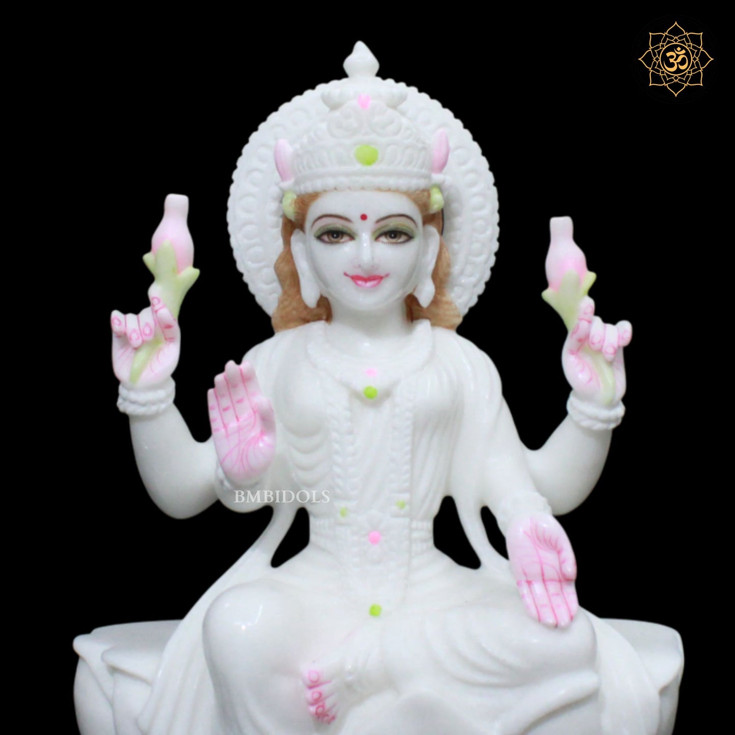 Lakshmi Maa Murti in Makrana Marble for Homes and Temples in 1feet
