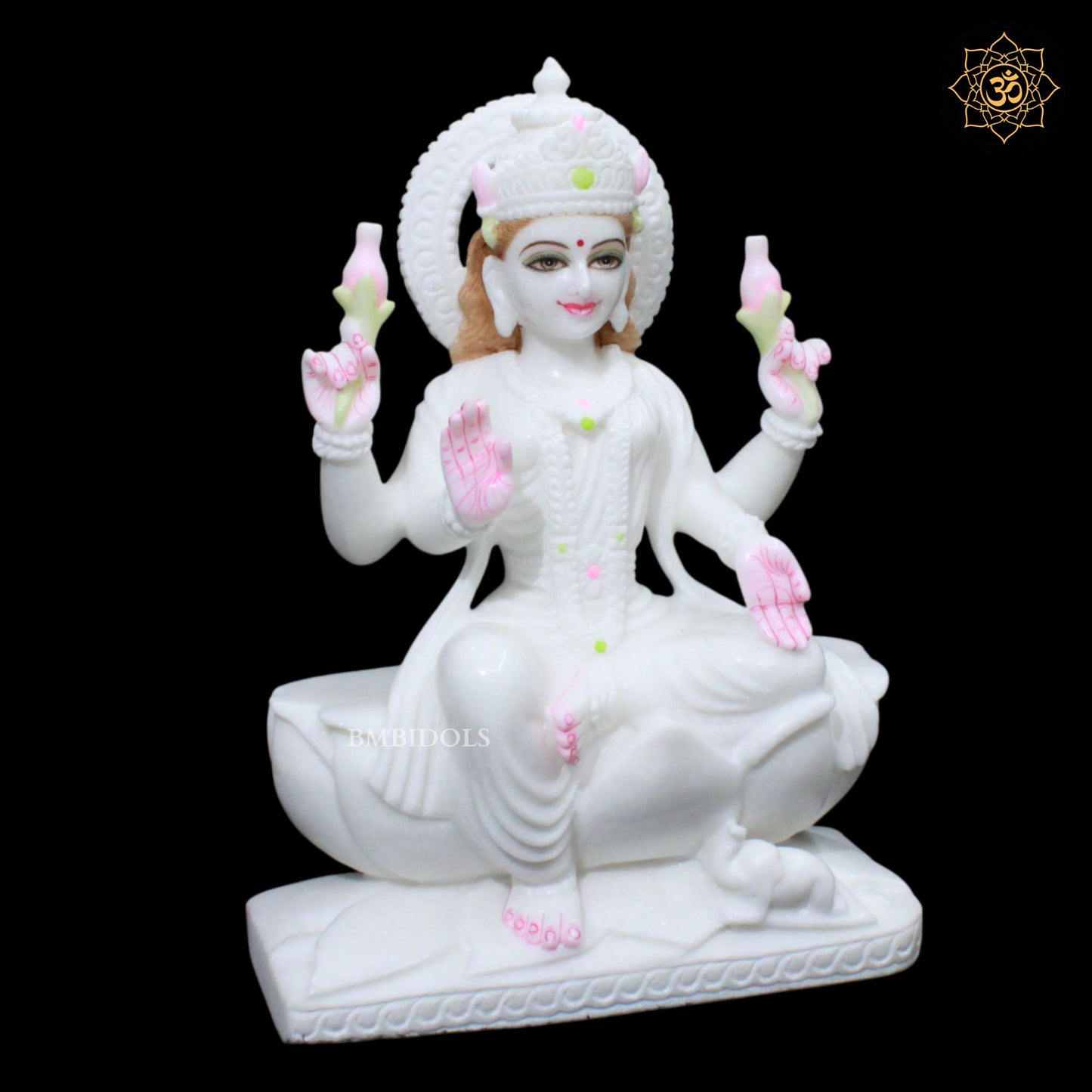 Lakshmi Maa Murti in Makrana Marble for Homes and Temples in 1feet