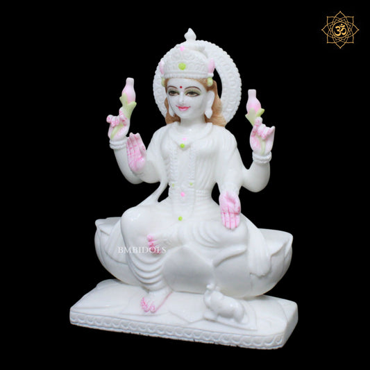 Lakshmi Maa Murti in Makrana Marble for Homes and Temples in 1feet