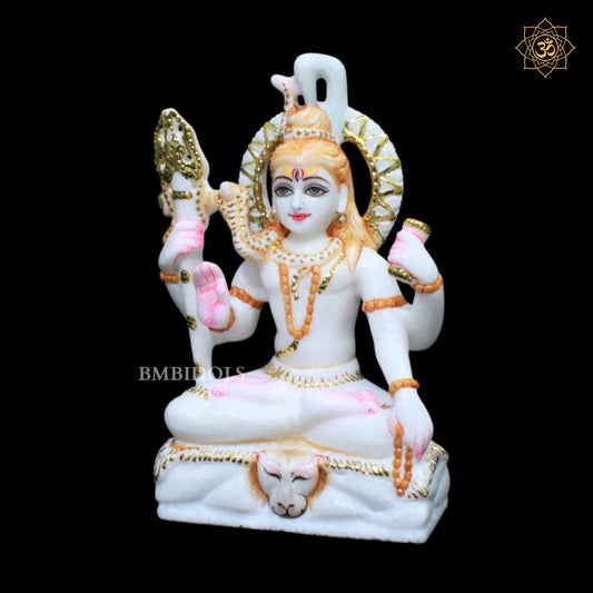 Marble Shiva Murti for Homes and Temples in 9inches