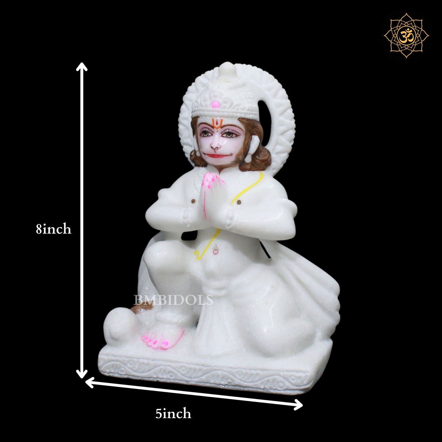 Das Hanuman Marble Murti in 9inches
