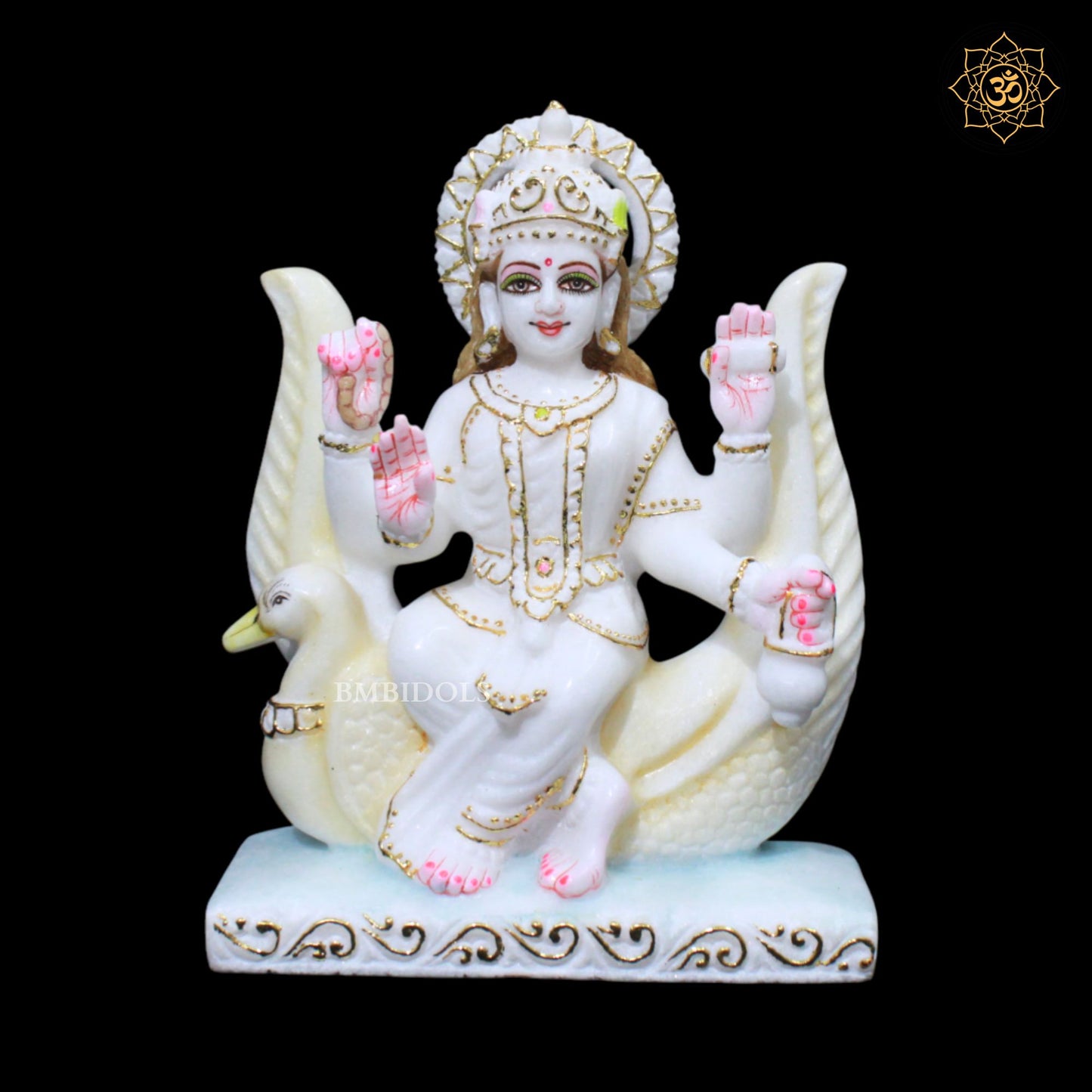 Brahmani Mata Marble Murti for Homes and Temples in 9inches