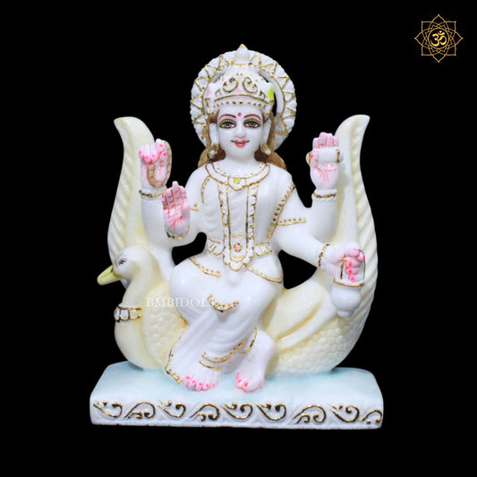 Brahmani Mata Marble Murti for Homes and Temples in 9inches