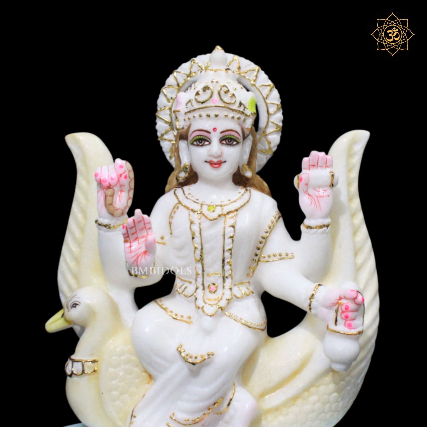 Brahmani Mata Marble Murti for Homes and Temples in 9inches