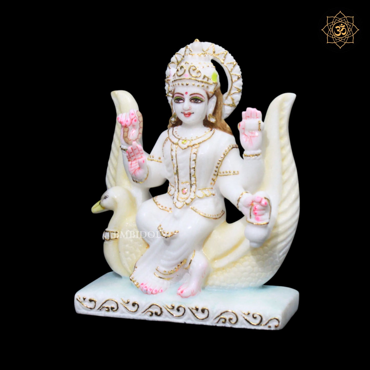 Brahmani Mata Marble Murti for Homes and Temples in 9inches