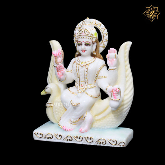 Brahmani Mata Marble Murti for Homes and Temples in 9inches