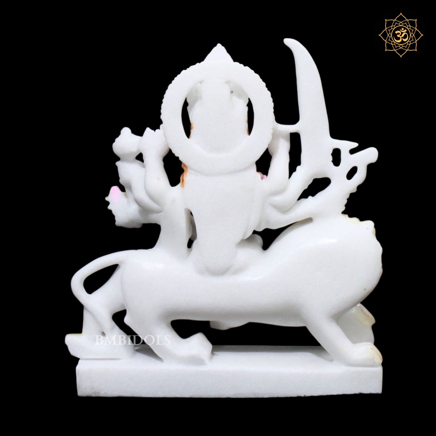 Durga Marble Statue in Makrana Marble in 1feet