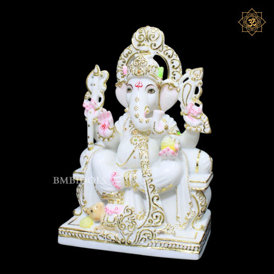 Special Marble Ganpati Murti for Ghar Mandirs in 15inches