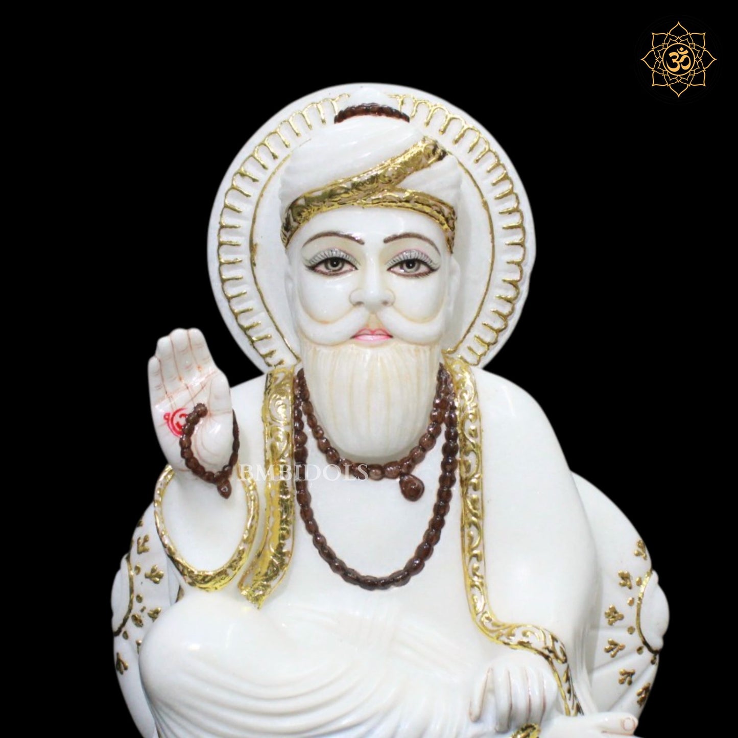 Marble Guru Nanak Dev Ji Murti in 12inches