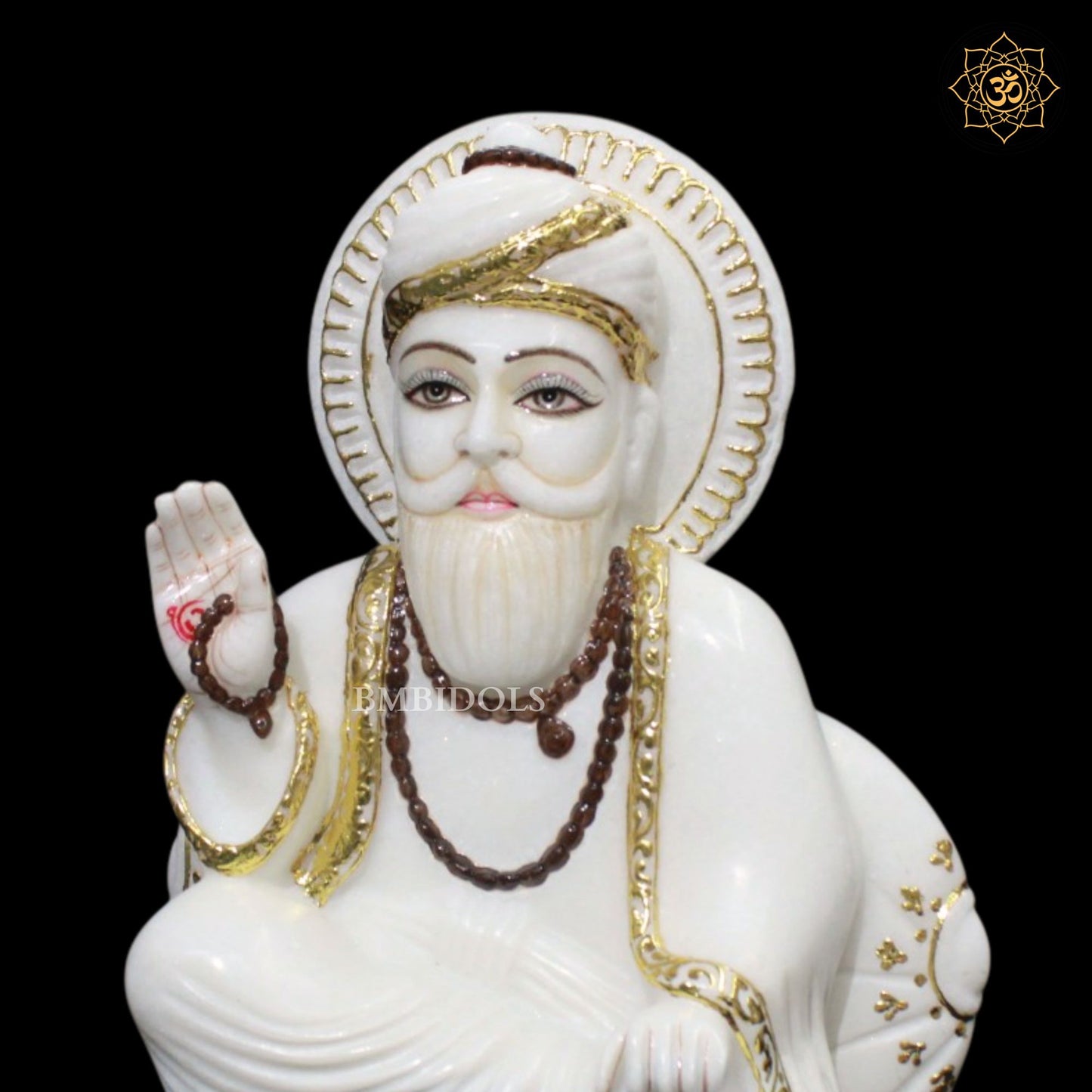 Marble Guru Nanak Dev Ji Murti in 12inches