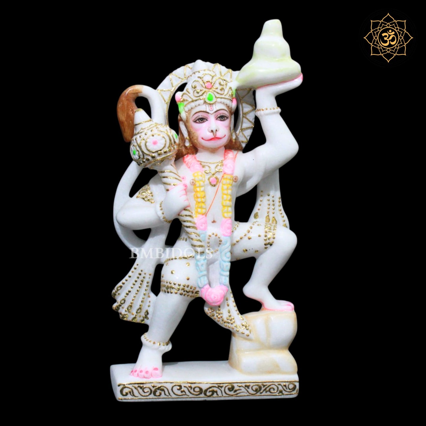 Veer Hanuman Marble Murti in 12inches in Makrana Marble