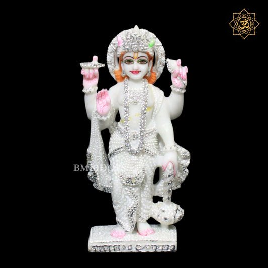 Lakshmi Narayan Marble Murti in 9inches for Homes and Temples