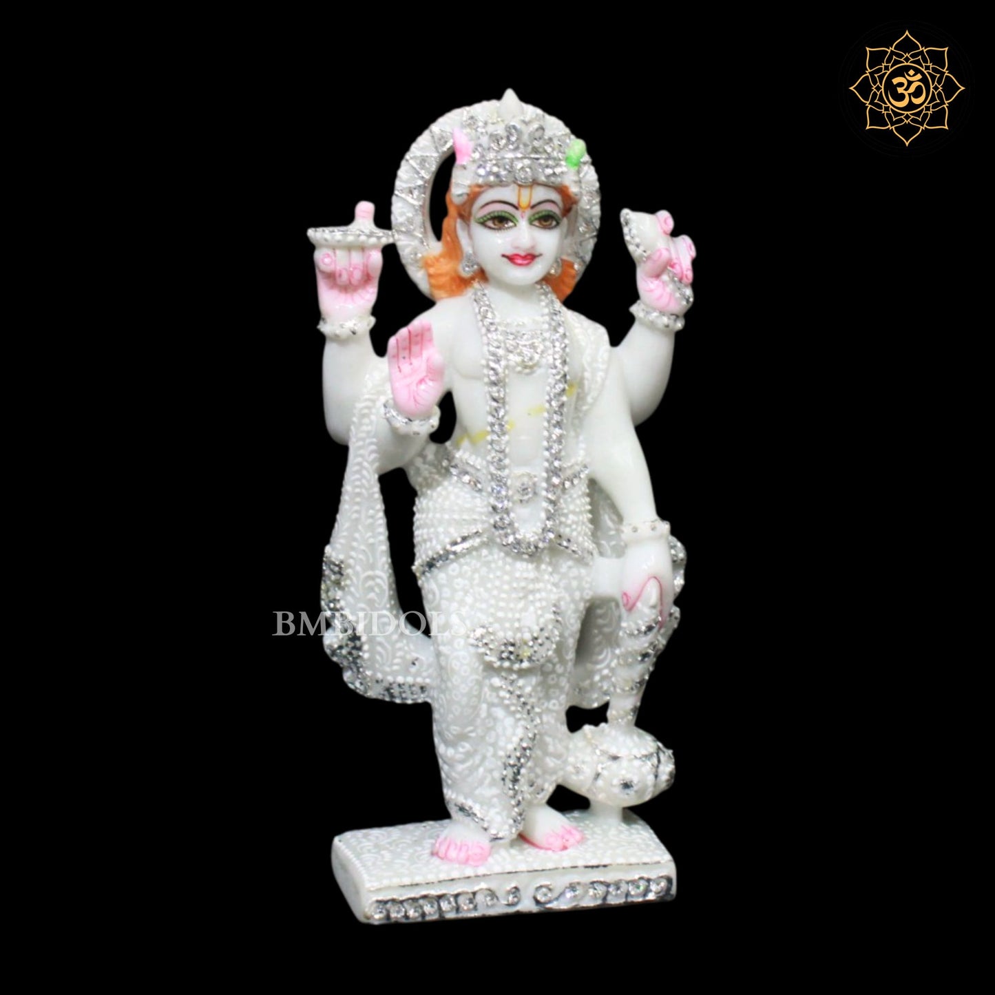 Lakshmi Narayan Marble Murti in 9inches for Homes and Temples