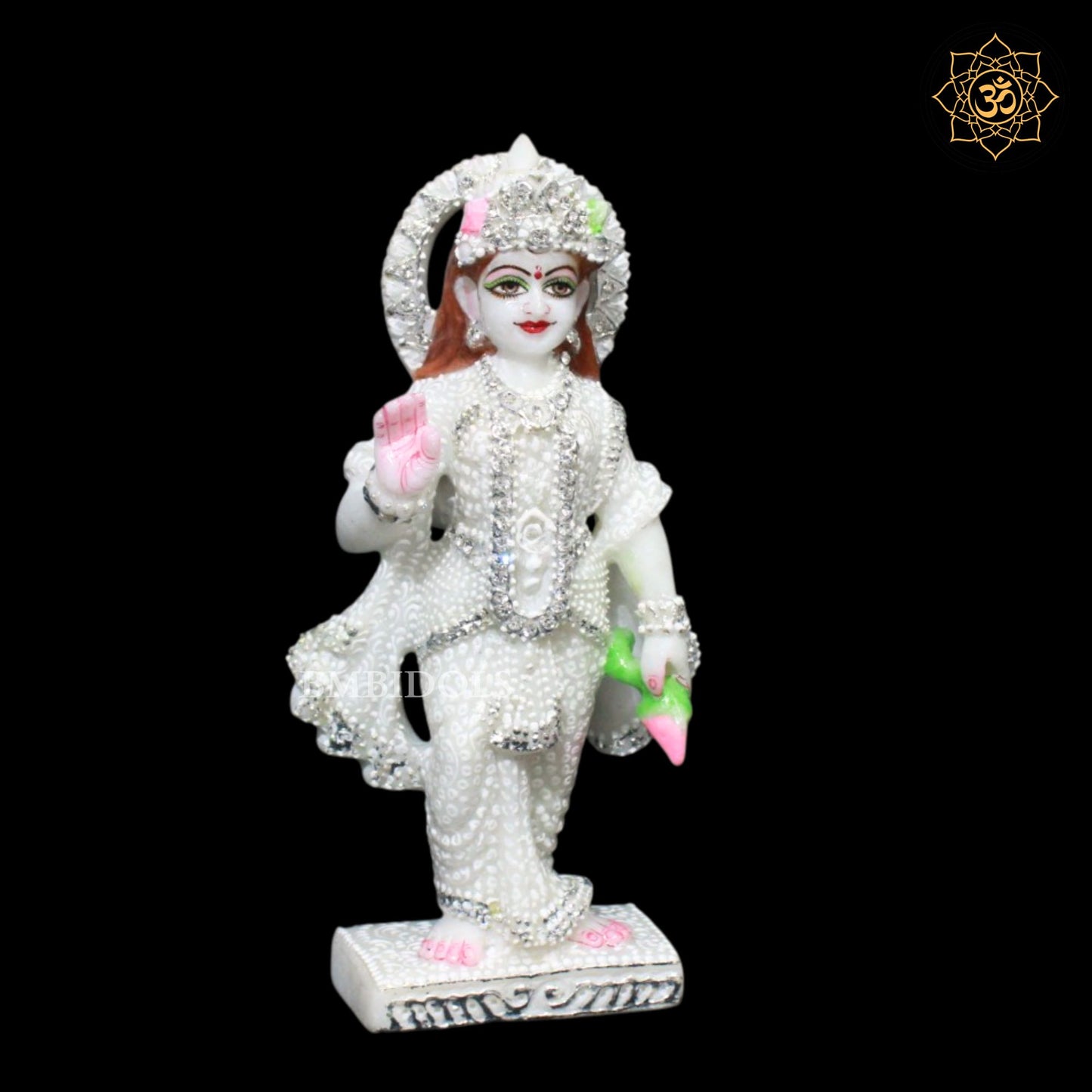 Lakshmi Narayan Marble Murti in 9inches for Homes and Temples