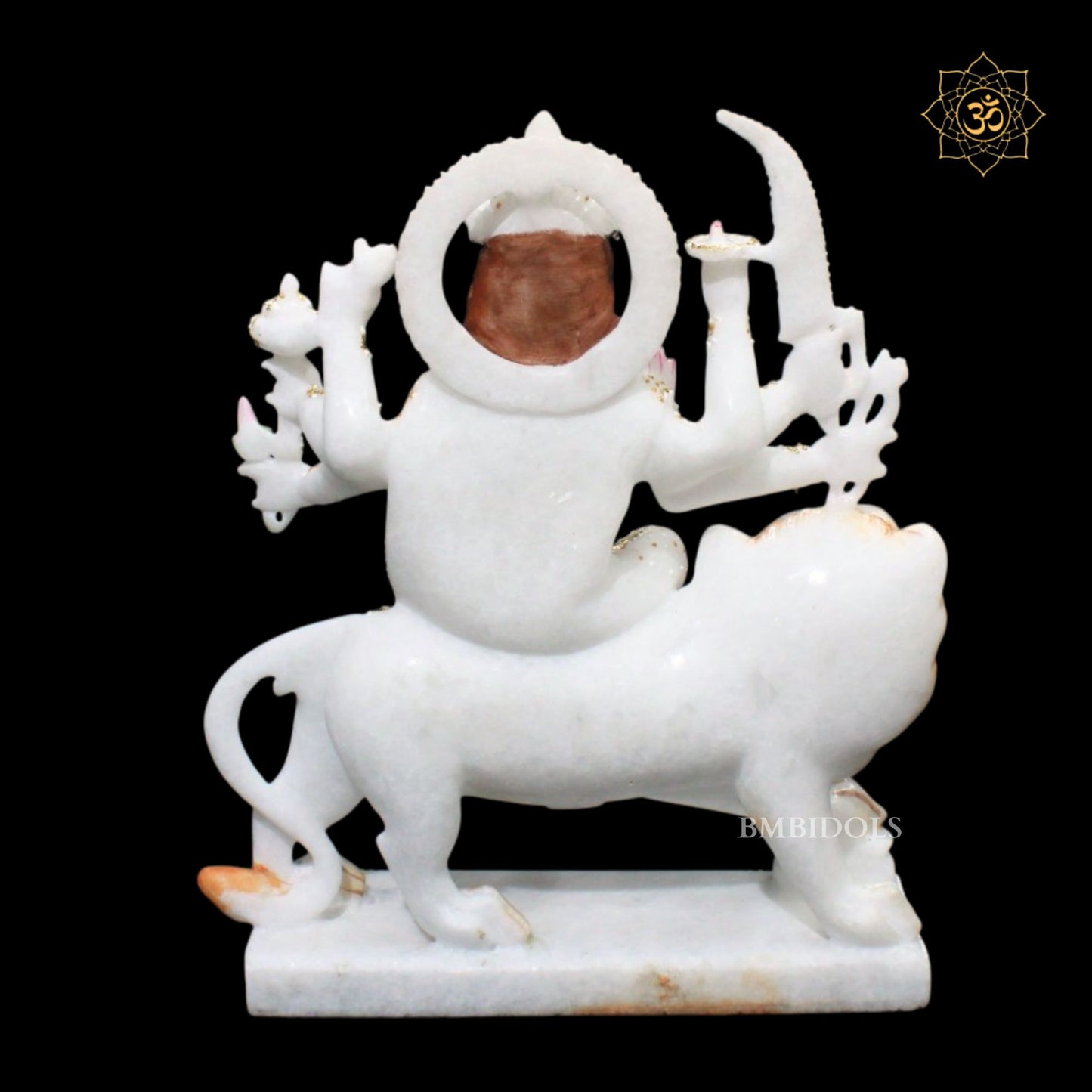 12inches Special Diamond Durga Maa Marble Statue in Makrana Marble