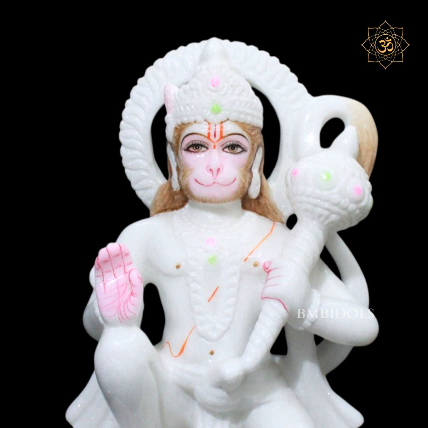 1feet Hanuman Marble Murti in Makrana Marble
