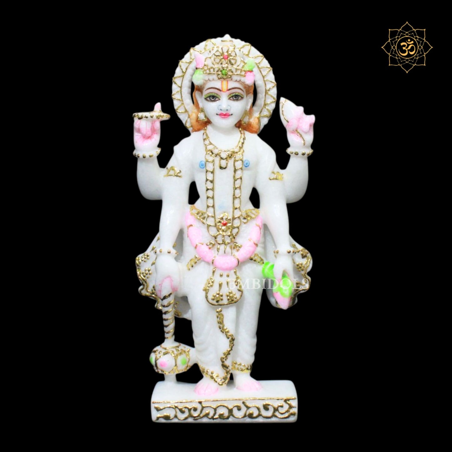 Lakshmi Narayan Marble Murti in 9inches for Homes and Temples