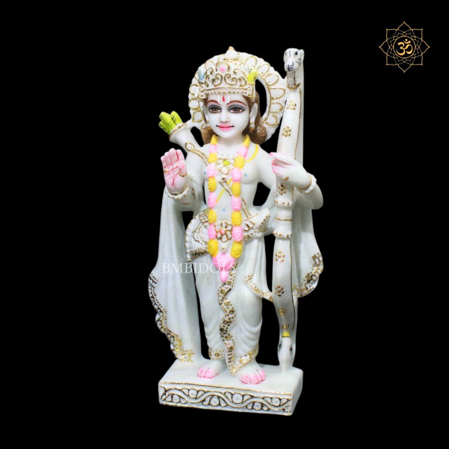 Ram Darbar Marble Murti in 12inches for Ghar Mandirs