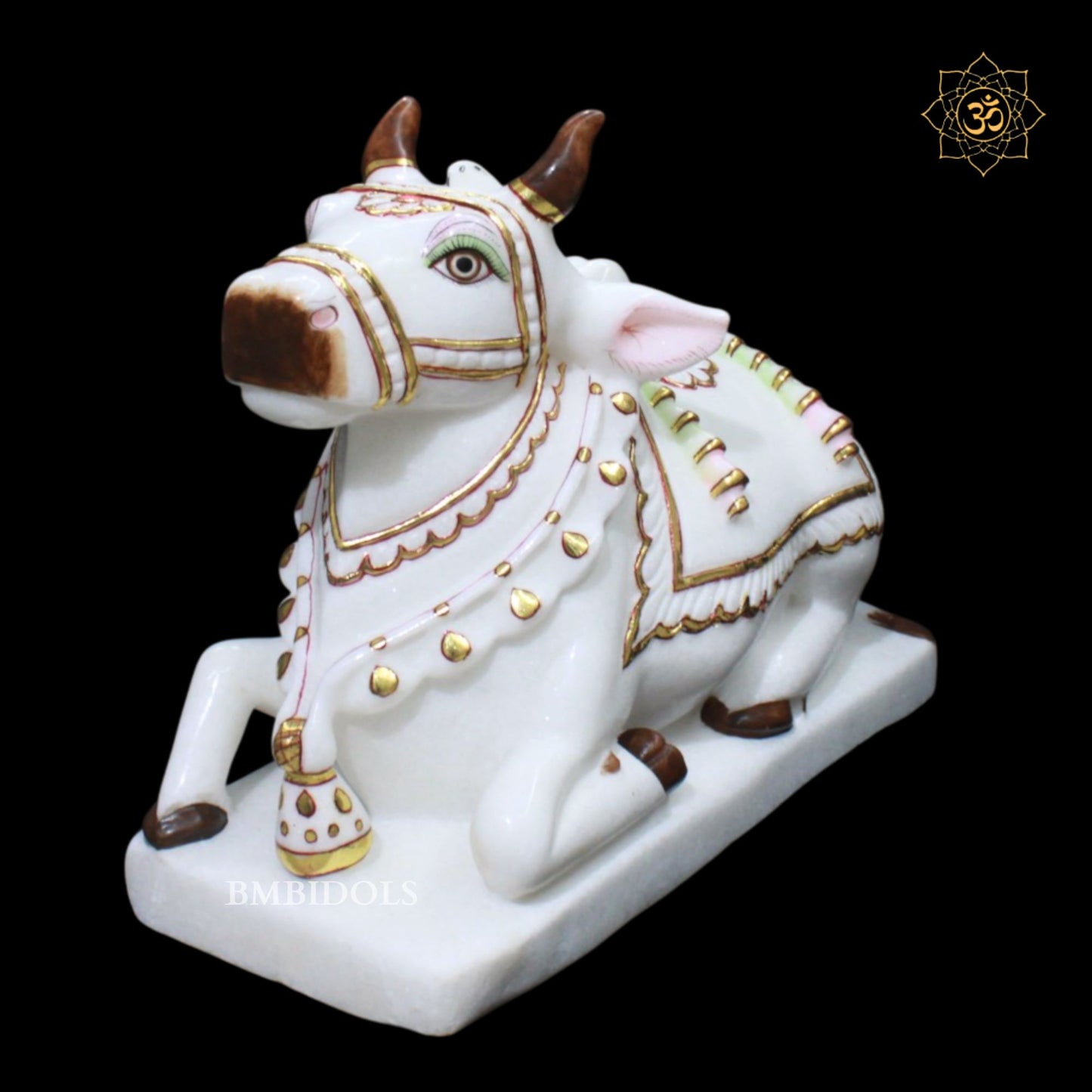 Marble Nandi Statue in 12inches