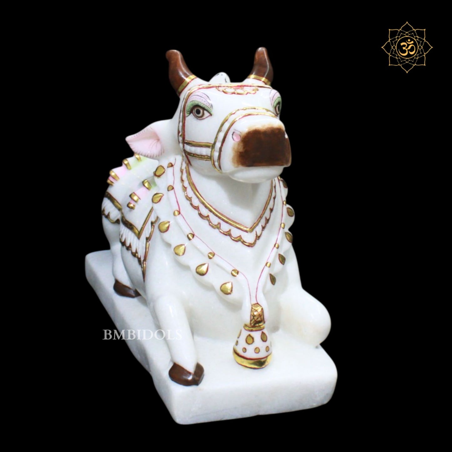 Marble Nandi Statue in 12inches