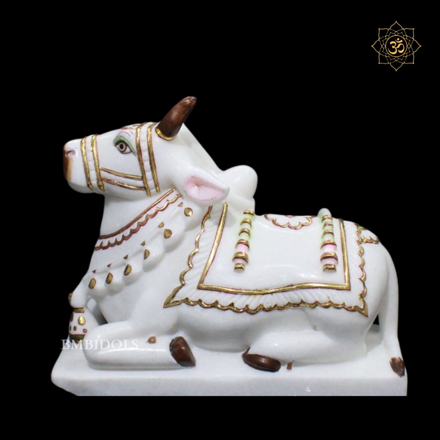 Marble Nandi Statue in 12inches
