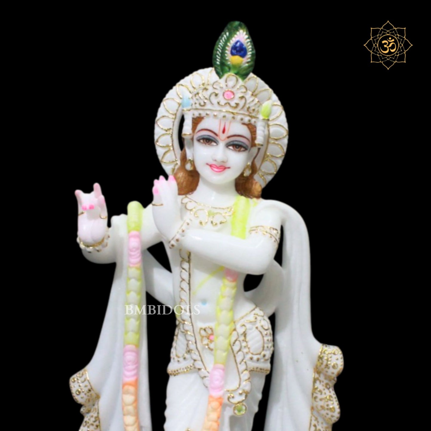 1.5 feet Marble Radha Krishna Murti in Makrana Marble