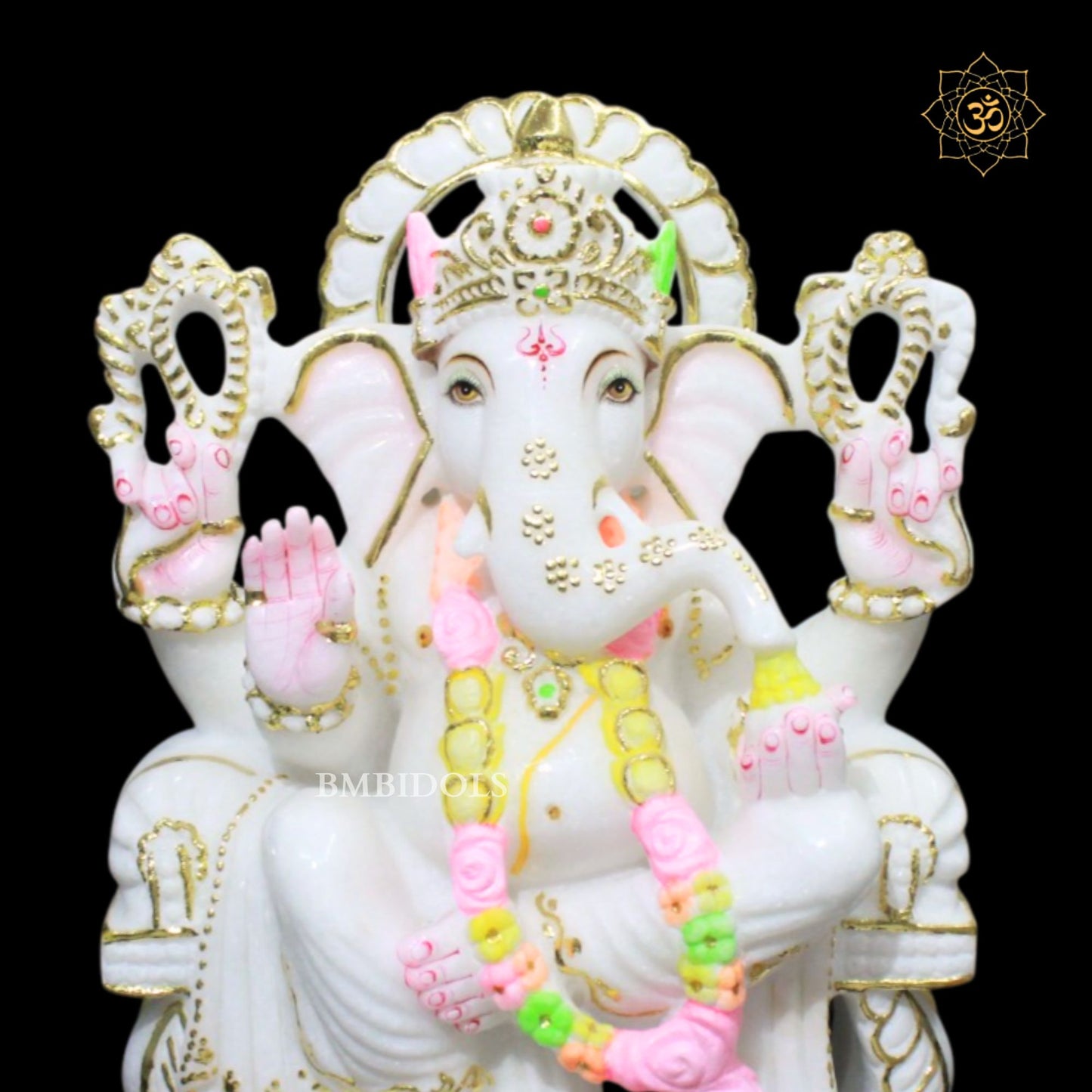 15inch Ganpati Bhagwan Marble Murti