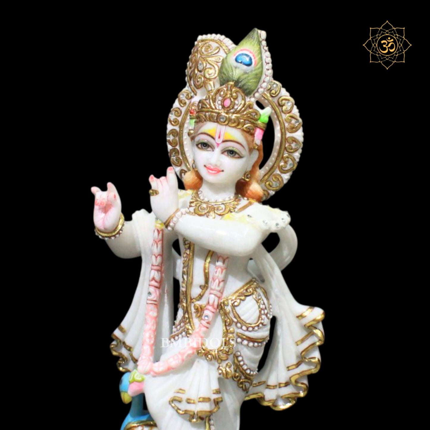 18inch Special Radha Krishna Marble Murti in Makrana Marble